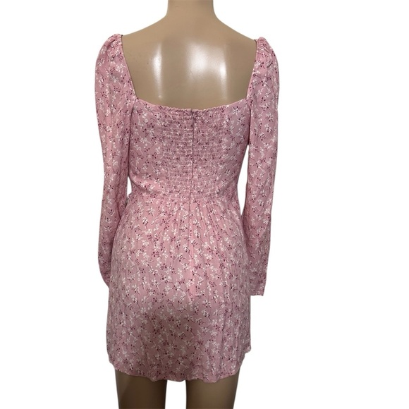 Reformation rosalie baby pink mini Dress - Picture 9 of 9